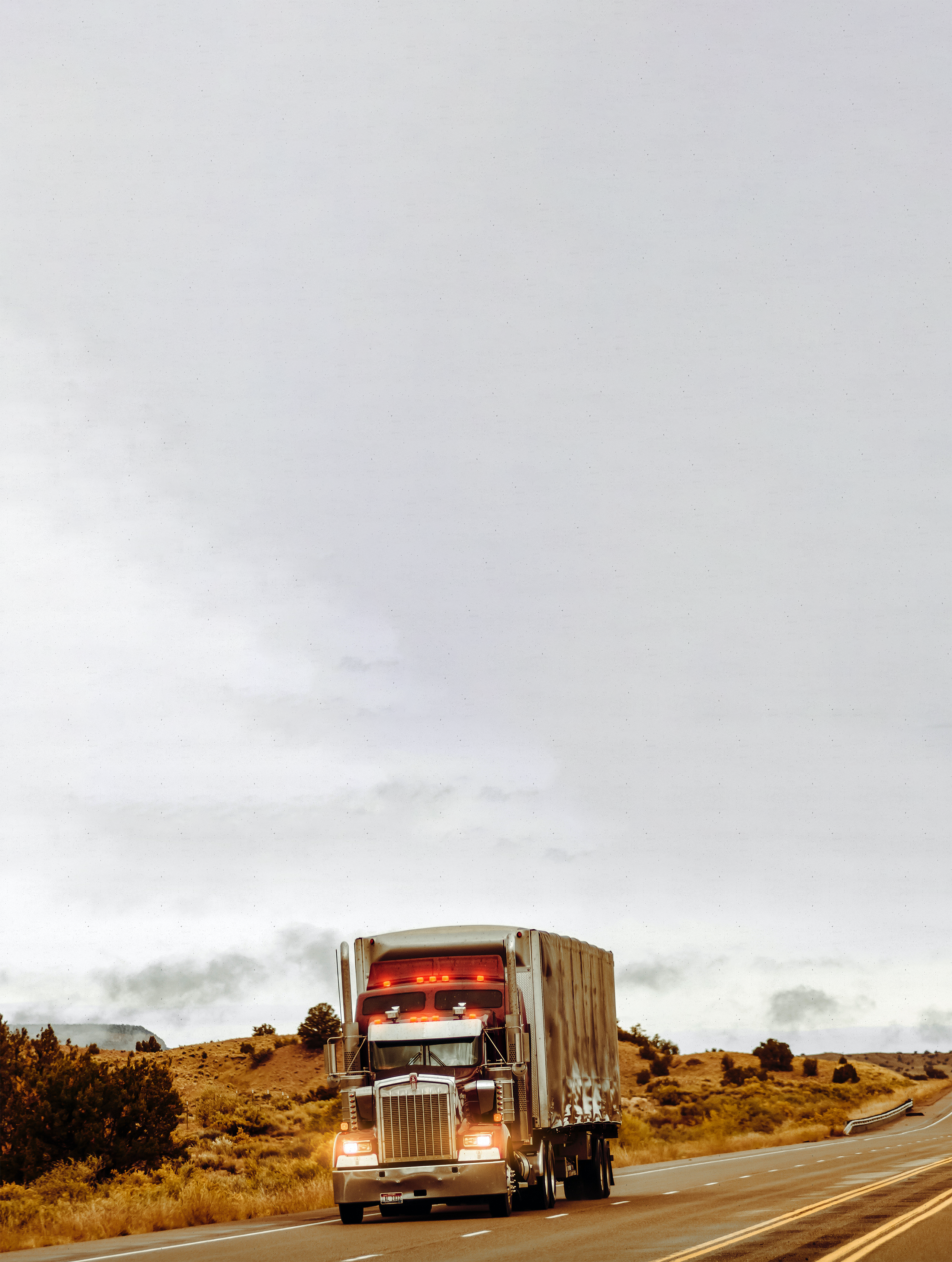 semitruck driving